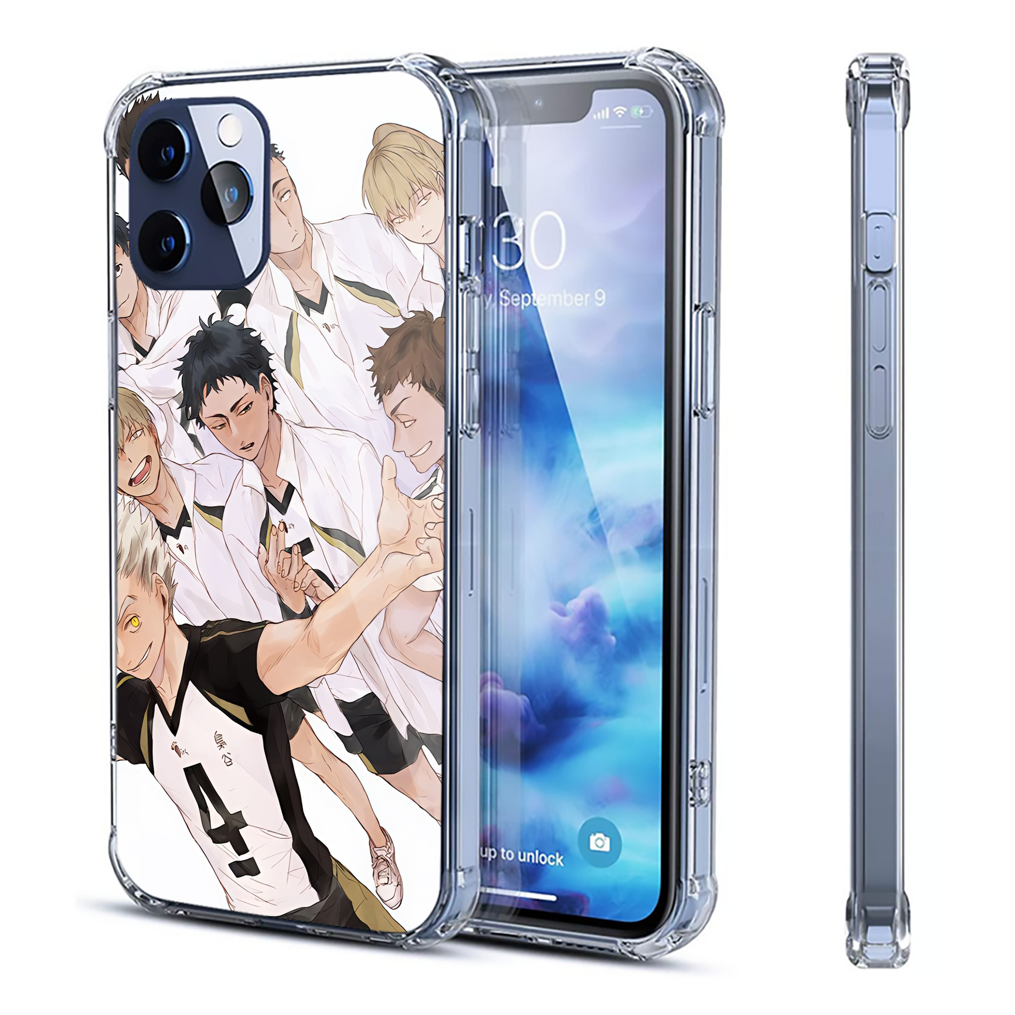（画像用） ハイキュー!! Haikyu!! 【iPhone 12シリーズ対応】透明スマホケース（クリアソフトケース）